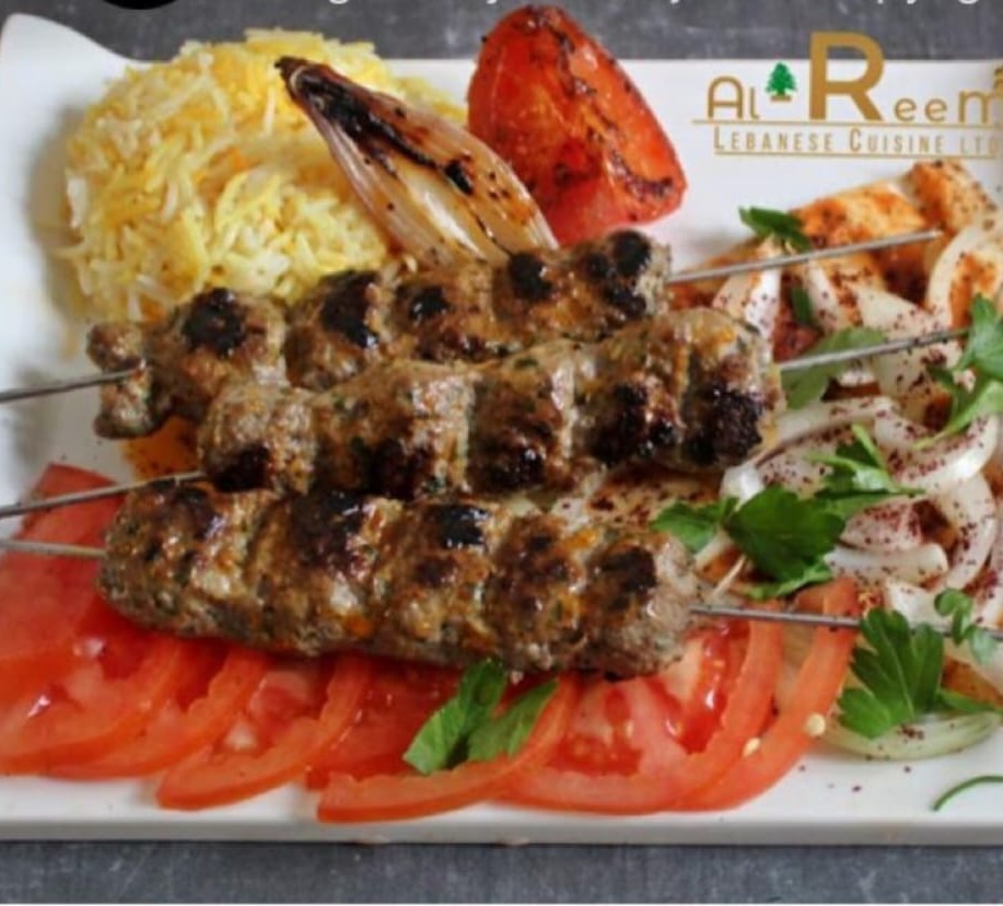 Kafta Kabab platter at Al Reem Cuisine